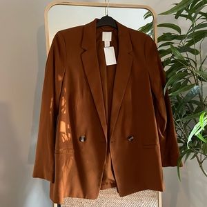 H&M Burnt Orange Blazer Size 4